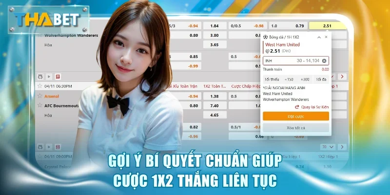 Gợi ý bí quyết chuẩn giúp cược 1x2 thắng liên tục