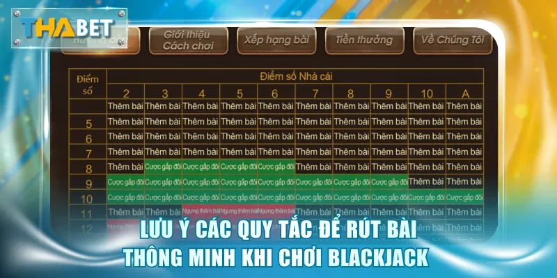 Lưu ý các quy tắc để rút bài thông minh khi chơi Blackjack