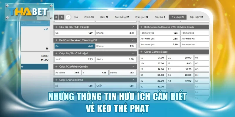 Những thông tin hữu ích cần biết về kèo thẻ phạt